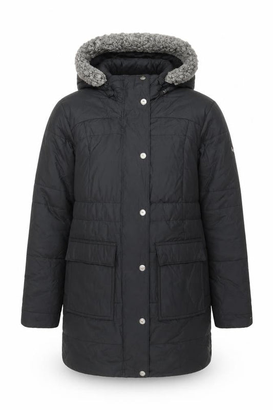 Columbia Men's Black Hooded Down Parka Coat Size S Outdoor Winter