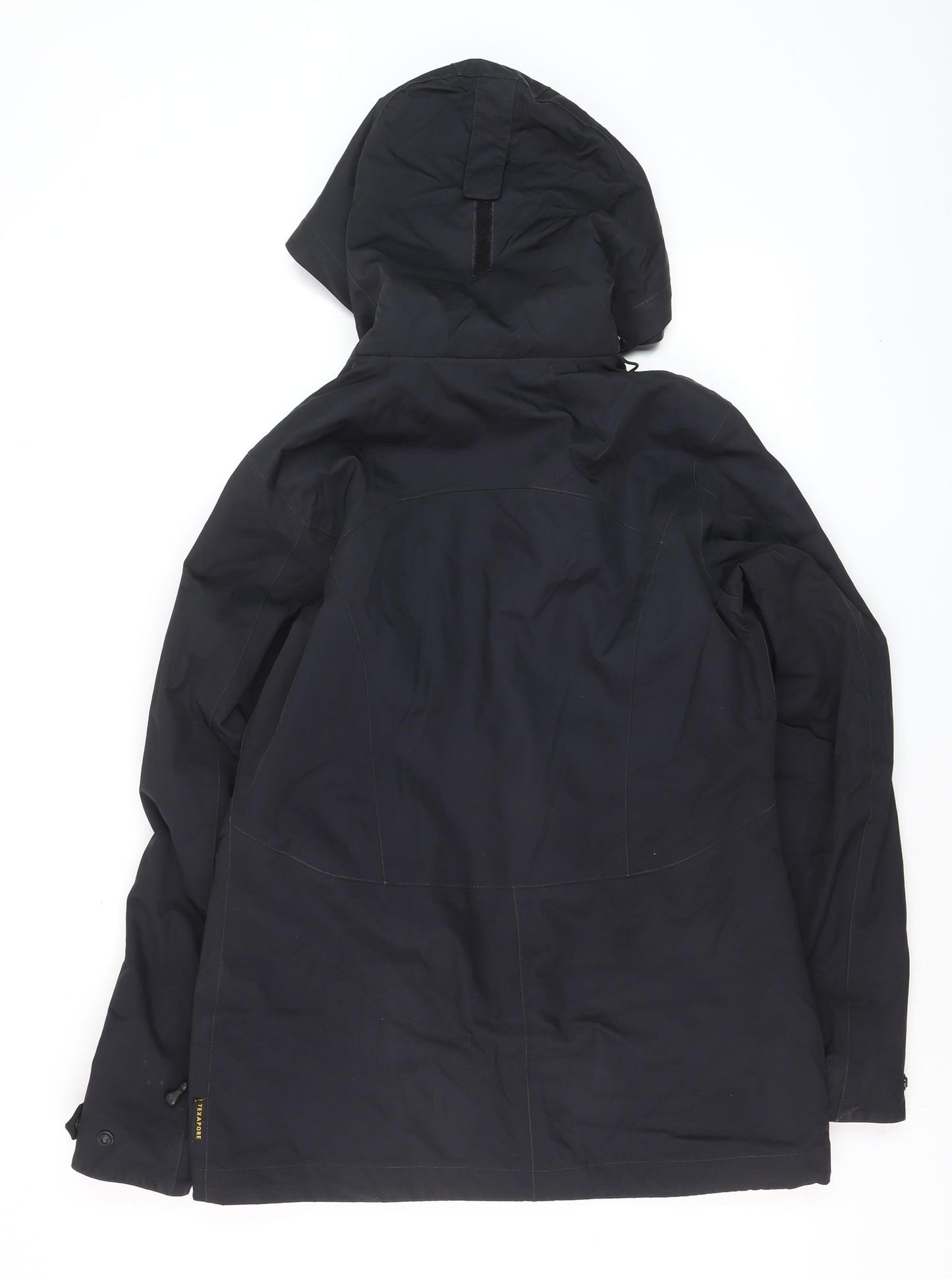 Jack Wolfskin Men's Black Waterproof Parka Jacket S Regular