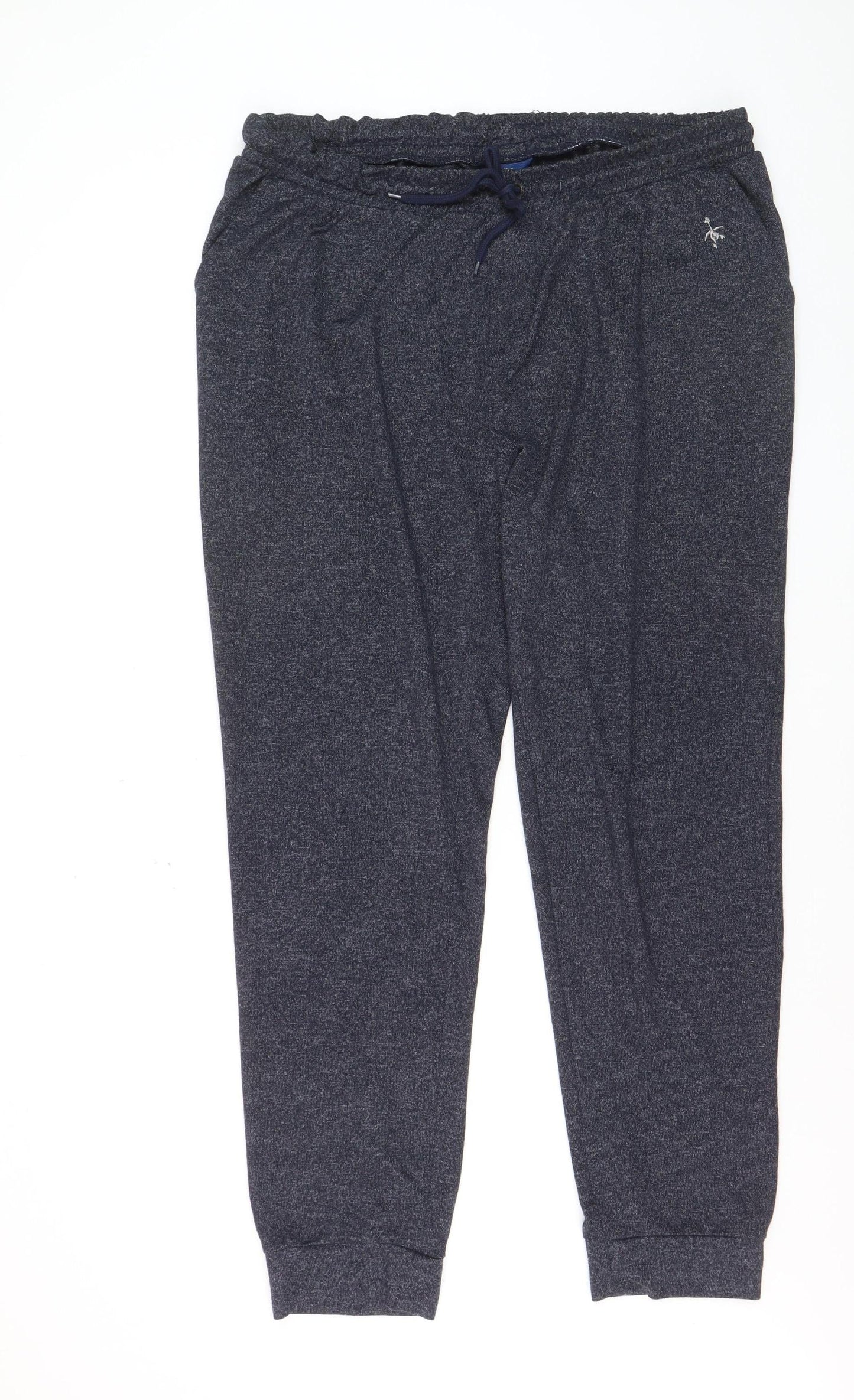 Cotton Traders Men’s Grey 2XL Jersey Jogger Trousers with Drawstring Waist