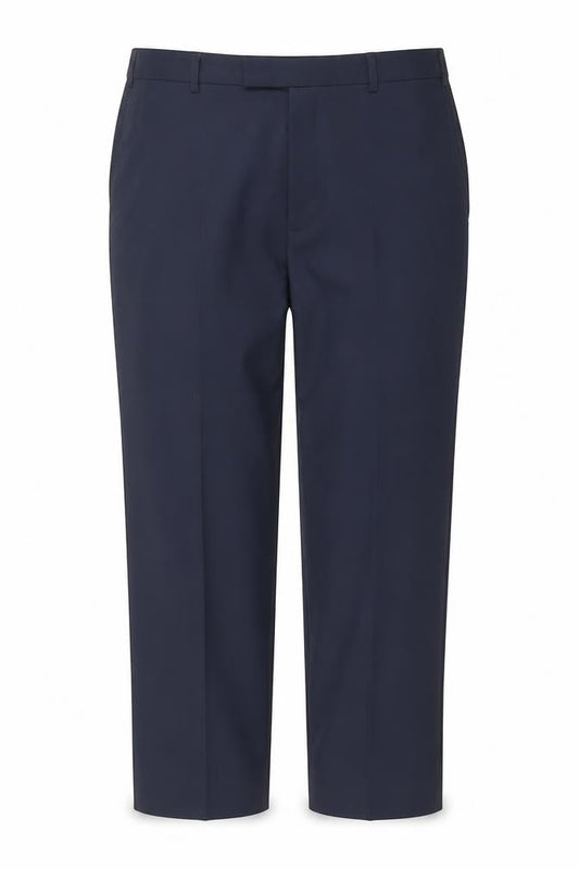 Marks and Spencer Women Navy Blue Regular Chino Trousers Size 38in
