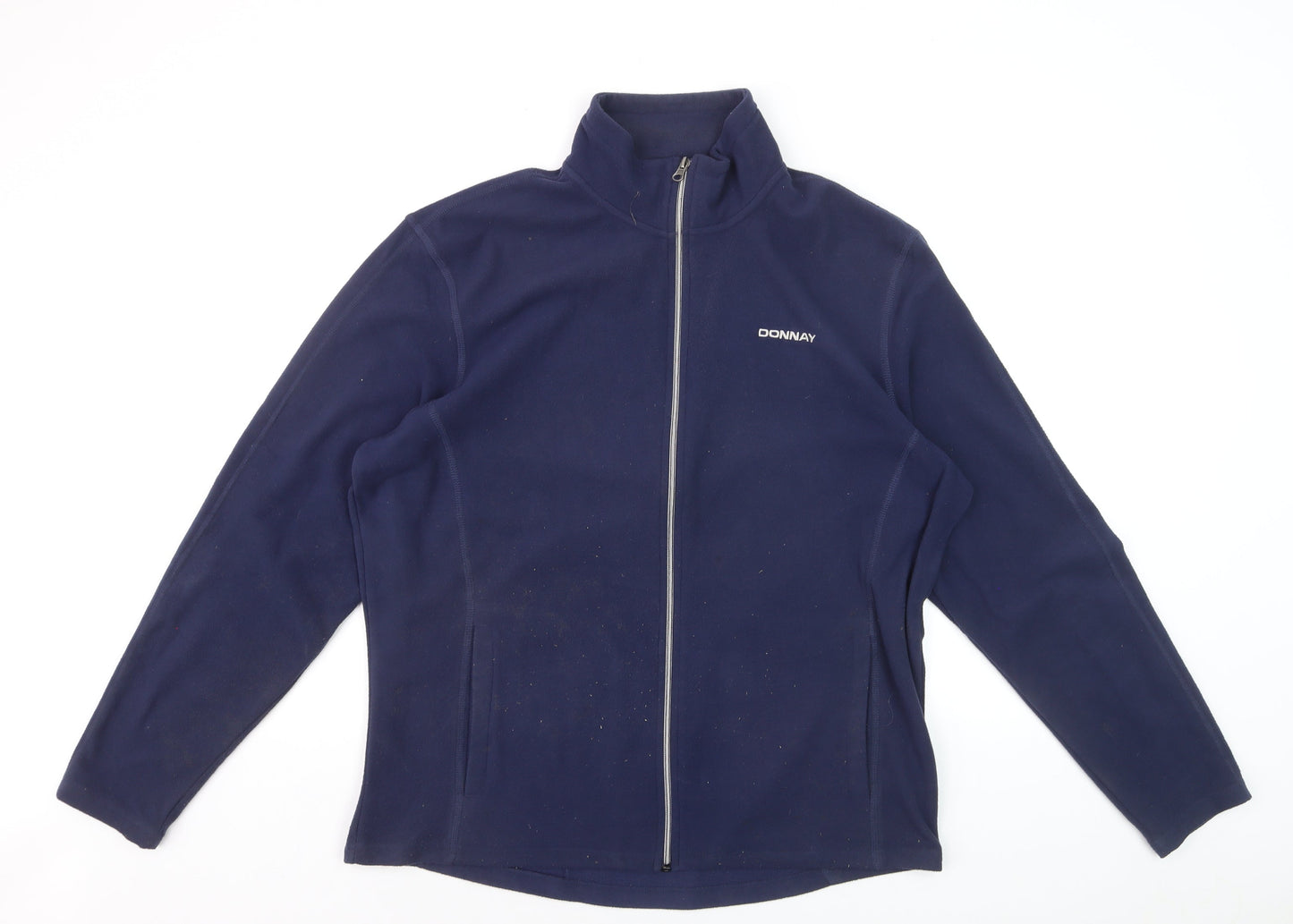 Donnay Men's Blue Fleece Full Zip Sweatshirt Size L