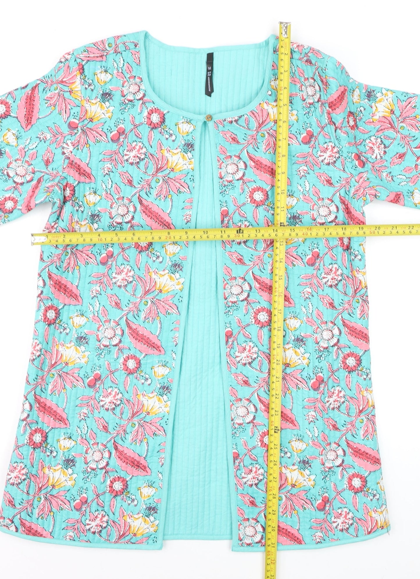HERE&NOW Women’s Multicoloured Floral Cotton Quilted Jacket Size M