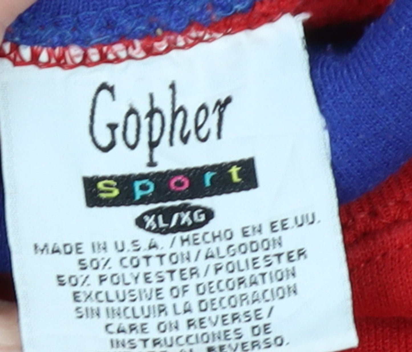 Gopher Sport Women's Red USA Patriotic Graphic Pullover Sweatshirt XL