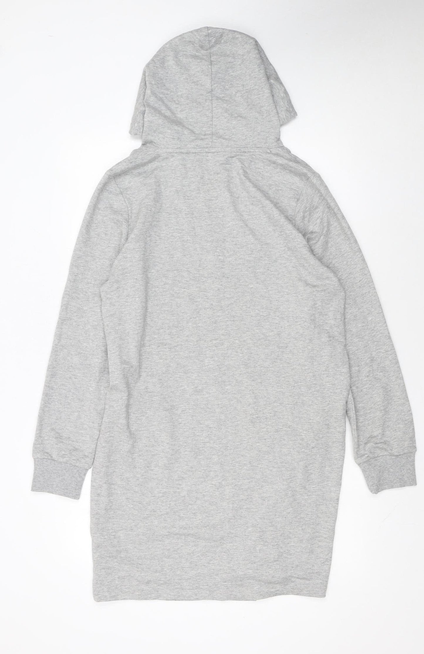 Tommy Hilfiger Women’s Grey Hoodie T-Shirt Dress M Casual Logo