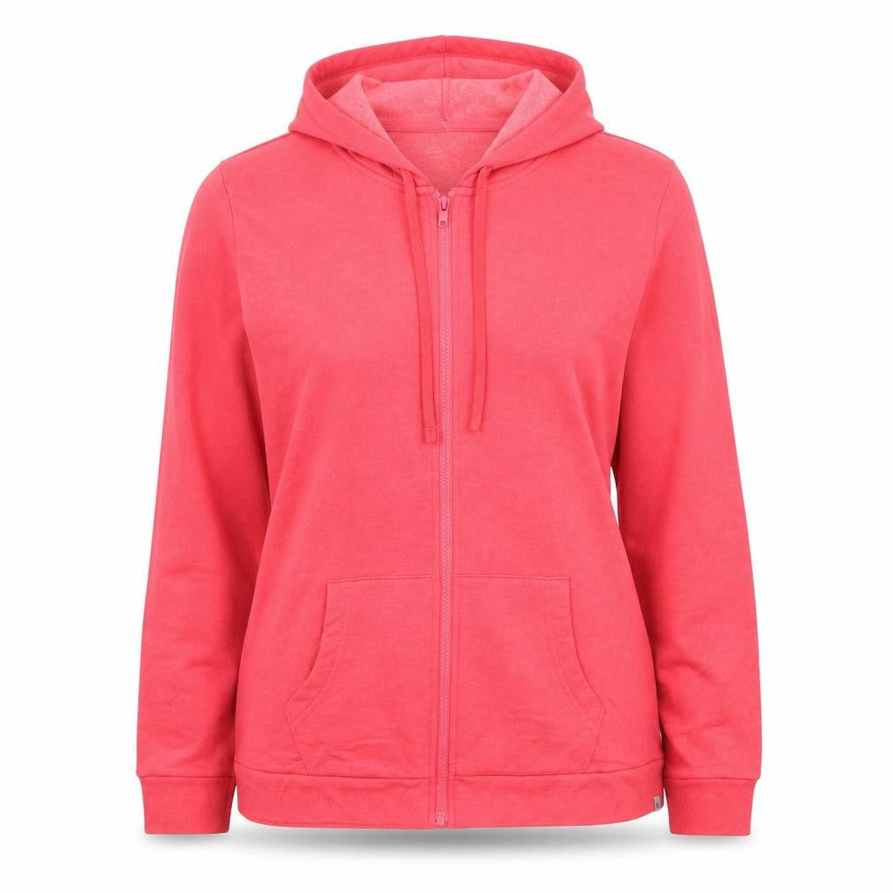 Eddie Bauer Women's Coral Full Zip Hoodie Size XL Cotton Blend
