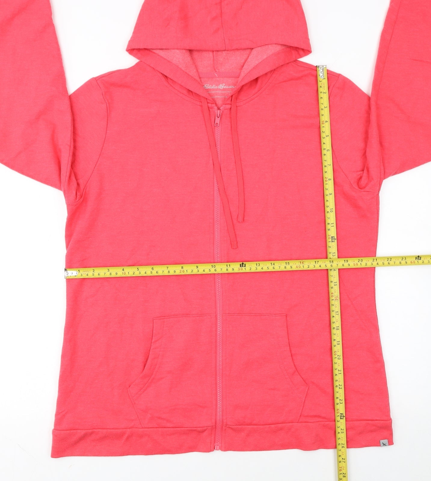 Eddie Bauer Women's Coral Full Zip Hoodie Size XL Cotton Blend