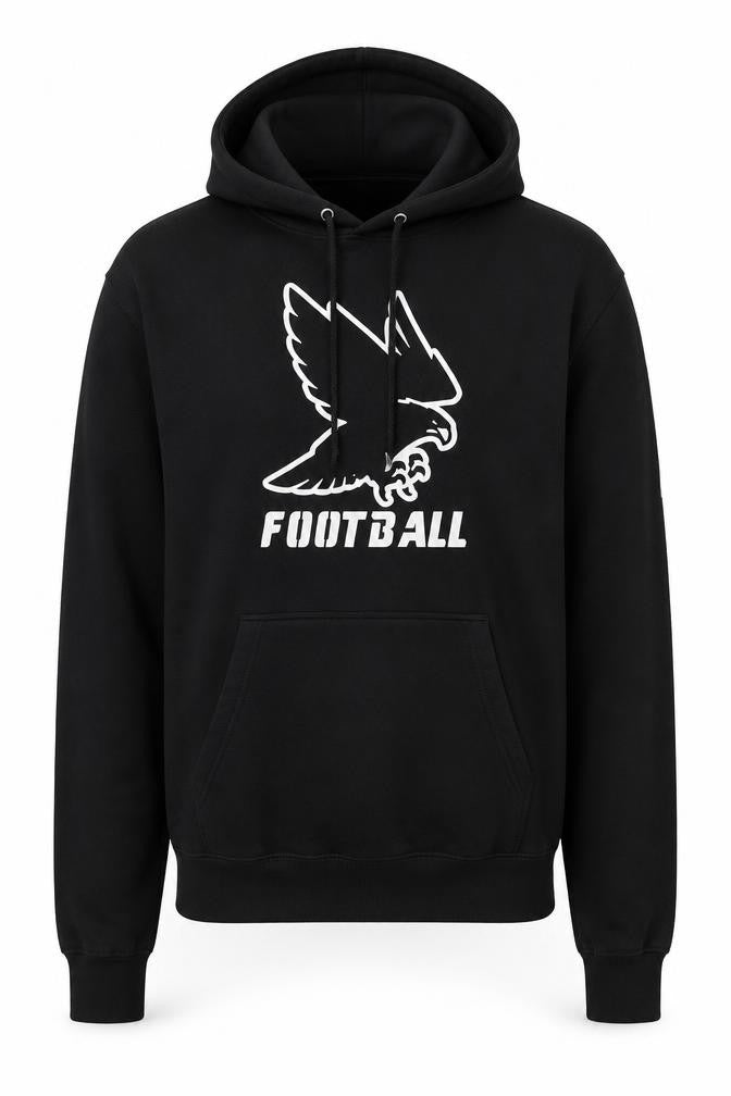 Champion Men's Black Football Graphic Pullover Hoodie Size M