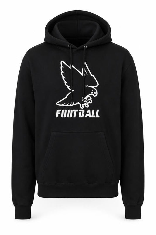 Champion Men's Black Football Graphic Pullover Hoodie Size M