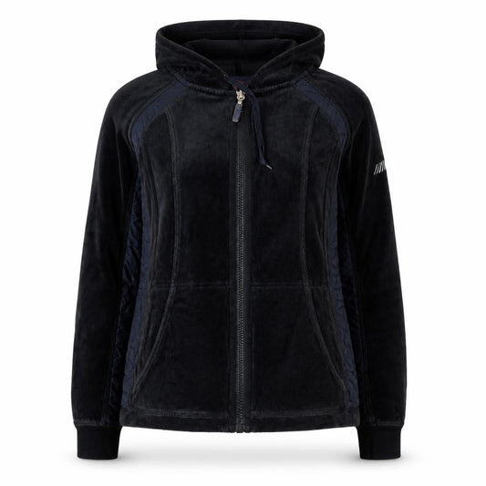 DKNY Active Women Black Full Zip Hoodie XL Fleece Zip Front Casual