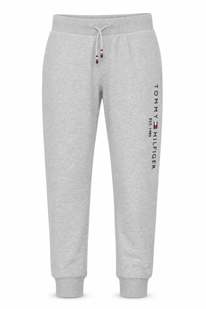 Tommy Hilfiger Boys Grey Jogger Trousers Size 164 Cotton Blend