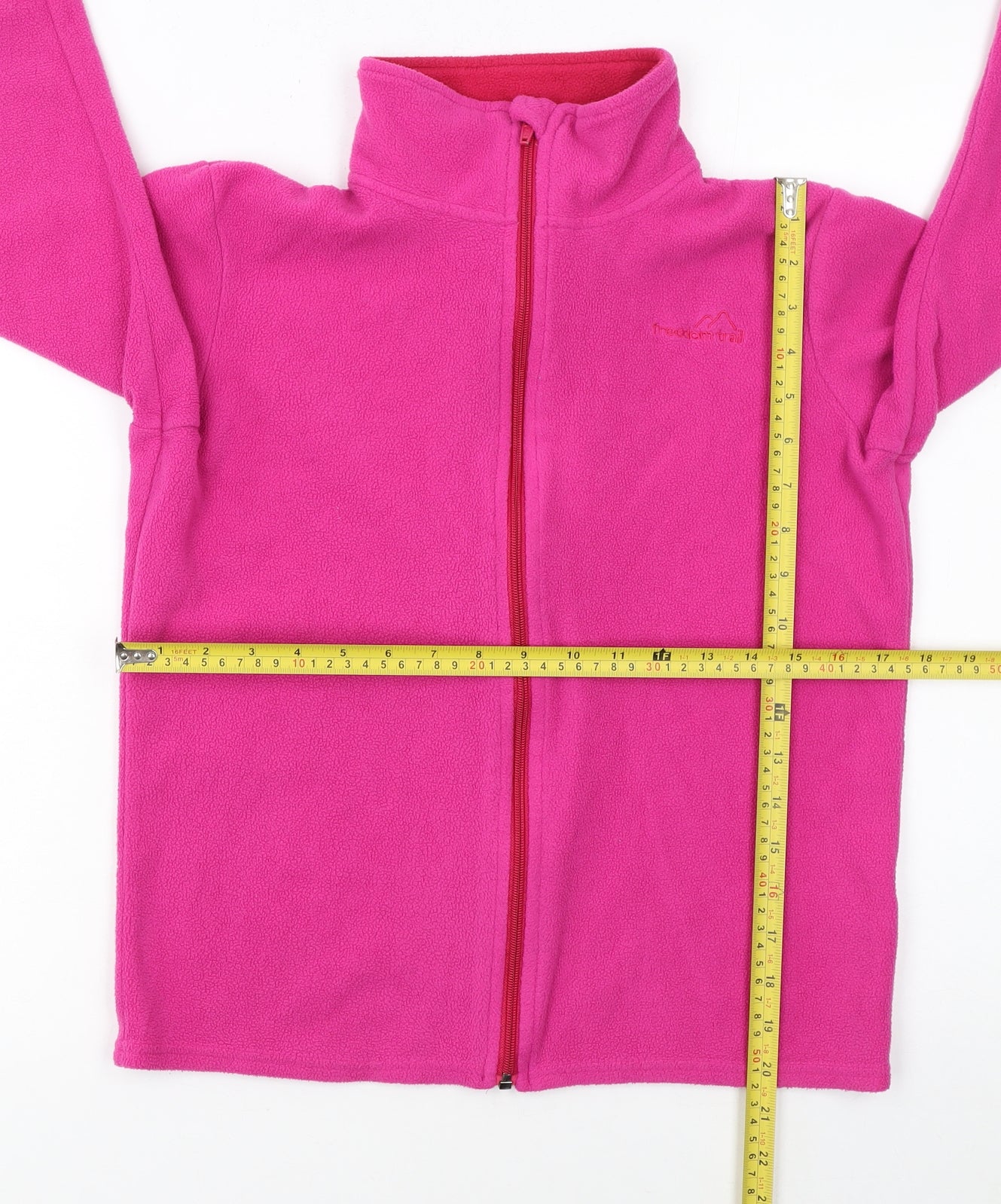 Freedom Trail Women’s Pink Full Zip Fleece Jacket Size 6 Classic Fit