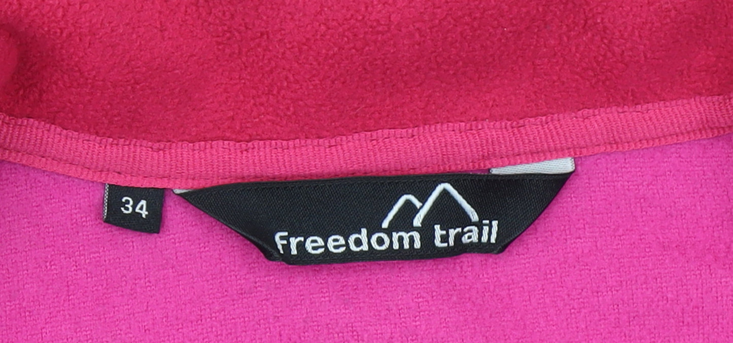 Freedom Trail Women’s Pink Full Zip Fleece Jacket Size 6 Classic Fit