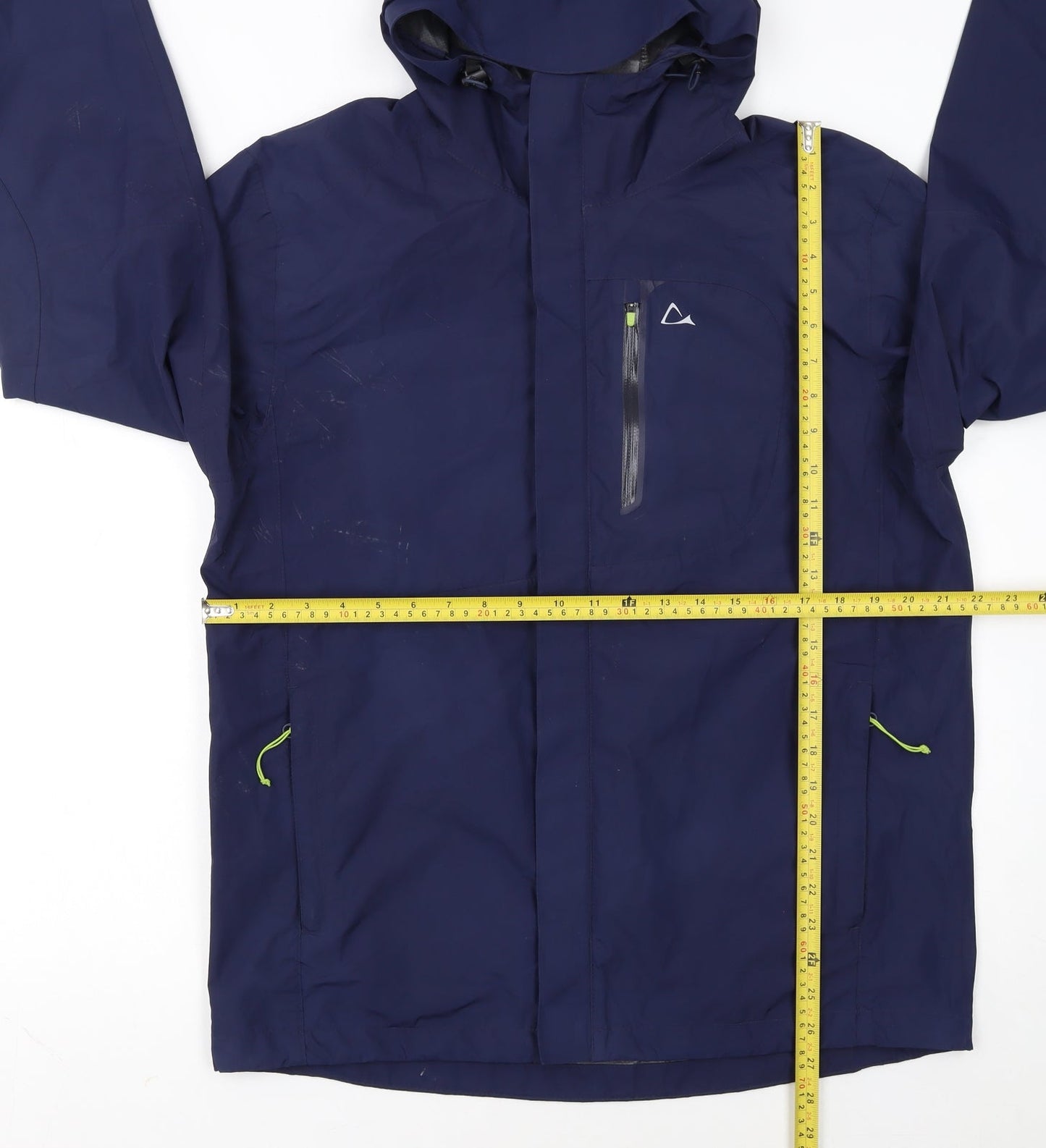 Paradox Men's Blue Waterproof Hooded Rain Jacket Size M