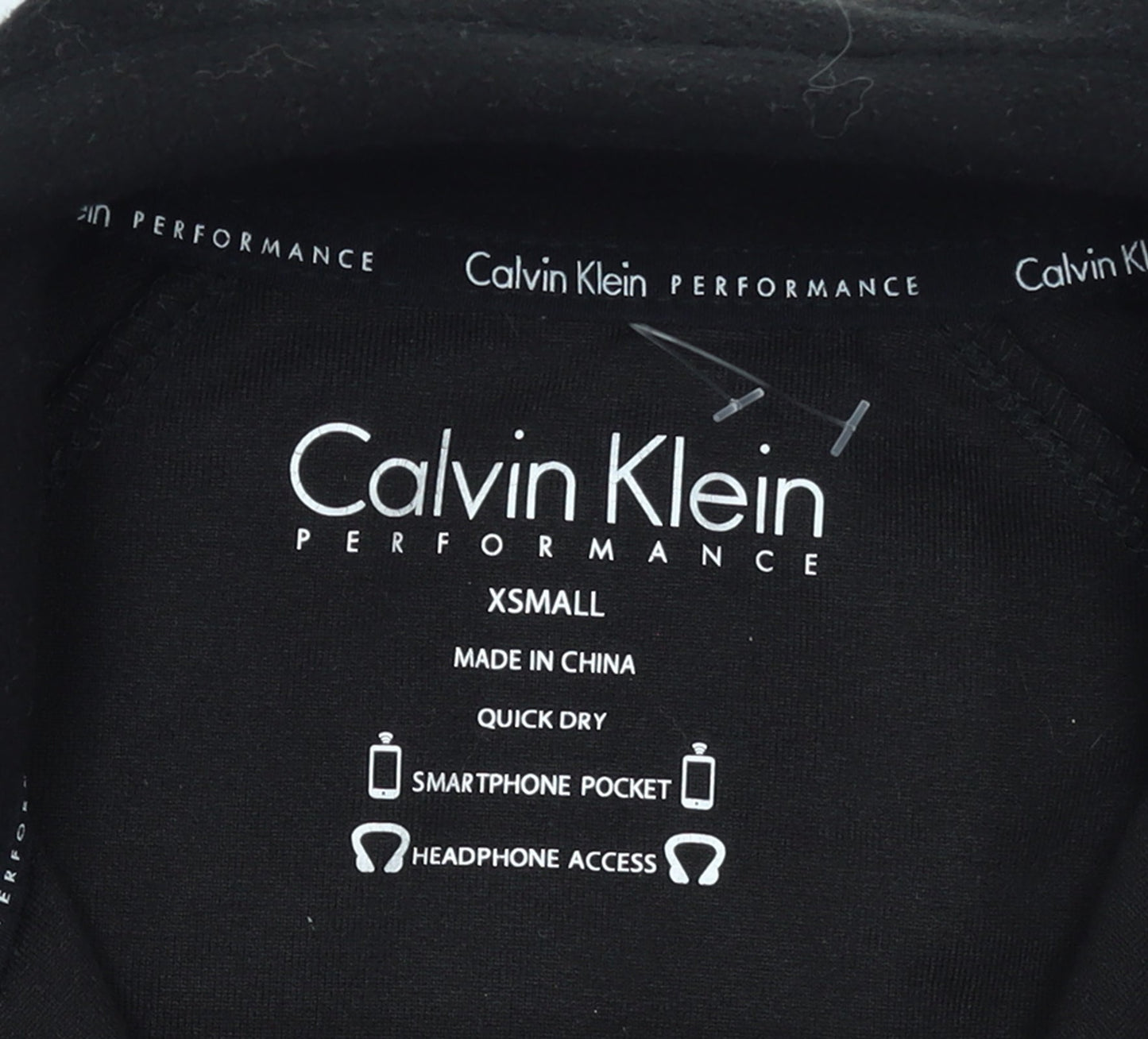 Calvin Klein Women’s Black XS Fleece Zip Jacket Quick Dry