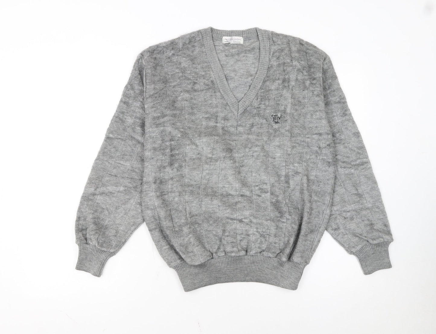 Lindbergh Women's Grey V-Neck Pullover Sweater Size M