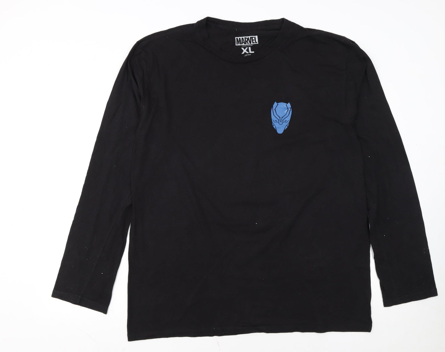 Marvel Men's Black Panther Black Long Sleeve T-Shirt XL Loot Wear Exclusive