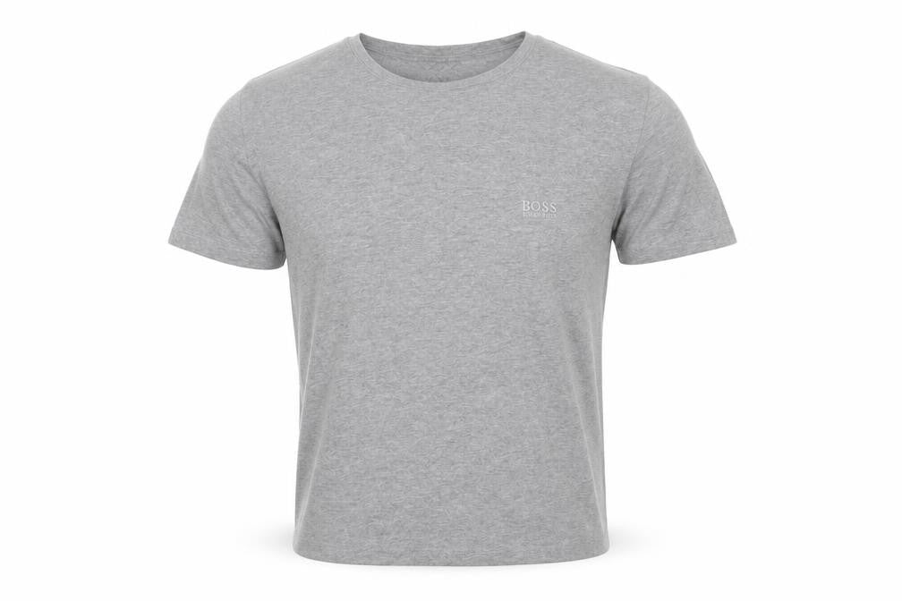 Hugo Boss Men's Grey Cotton Crew Neck Short Sleeve T-Shirt Size S