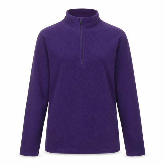 Peter Storm Women's Purple Fleece 1/4 Zip Pullover Sweatshirt Size 14