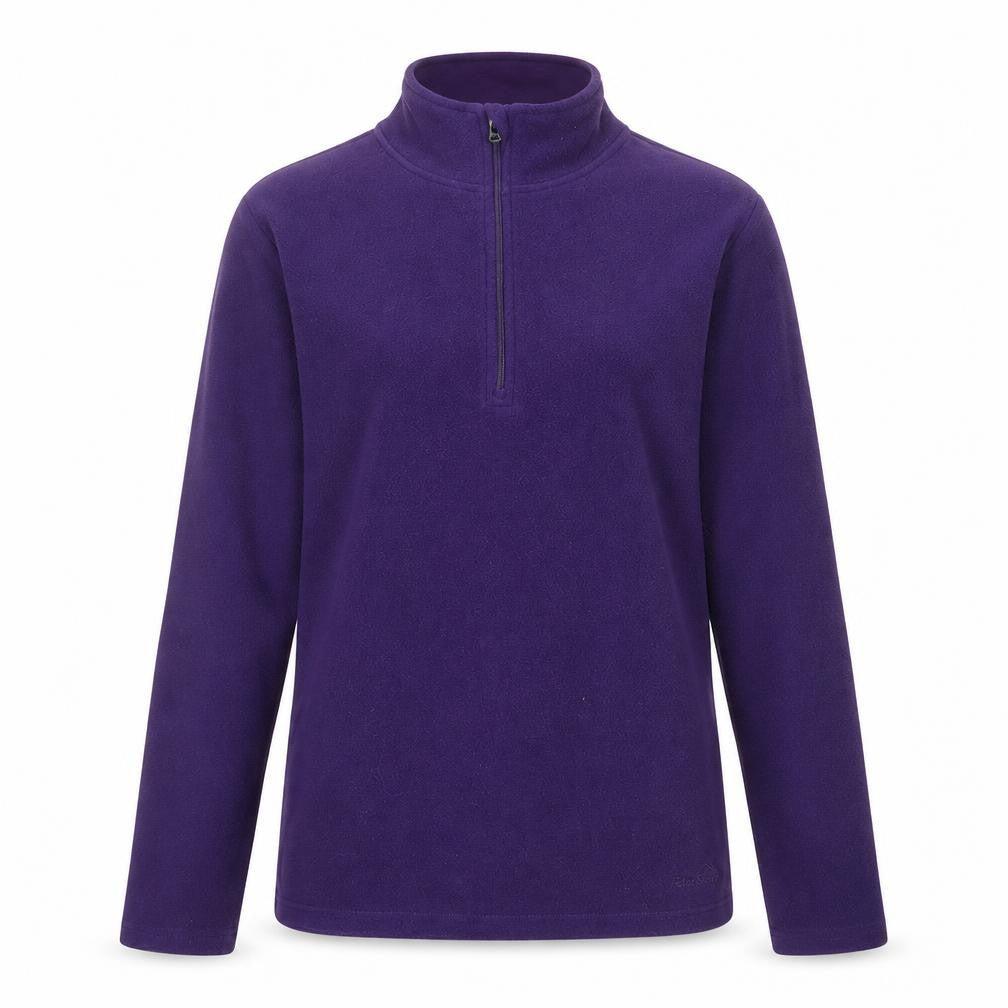 Peter Storm Women's Purple Fleece 1/4 Zip Pullover Sweatshirt Size 14