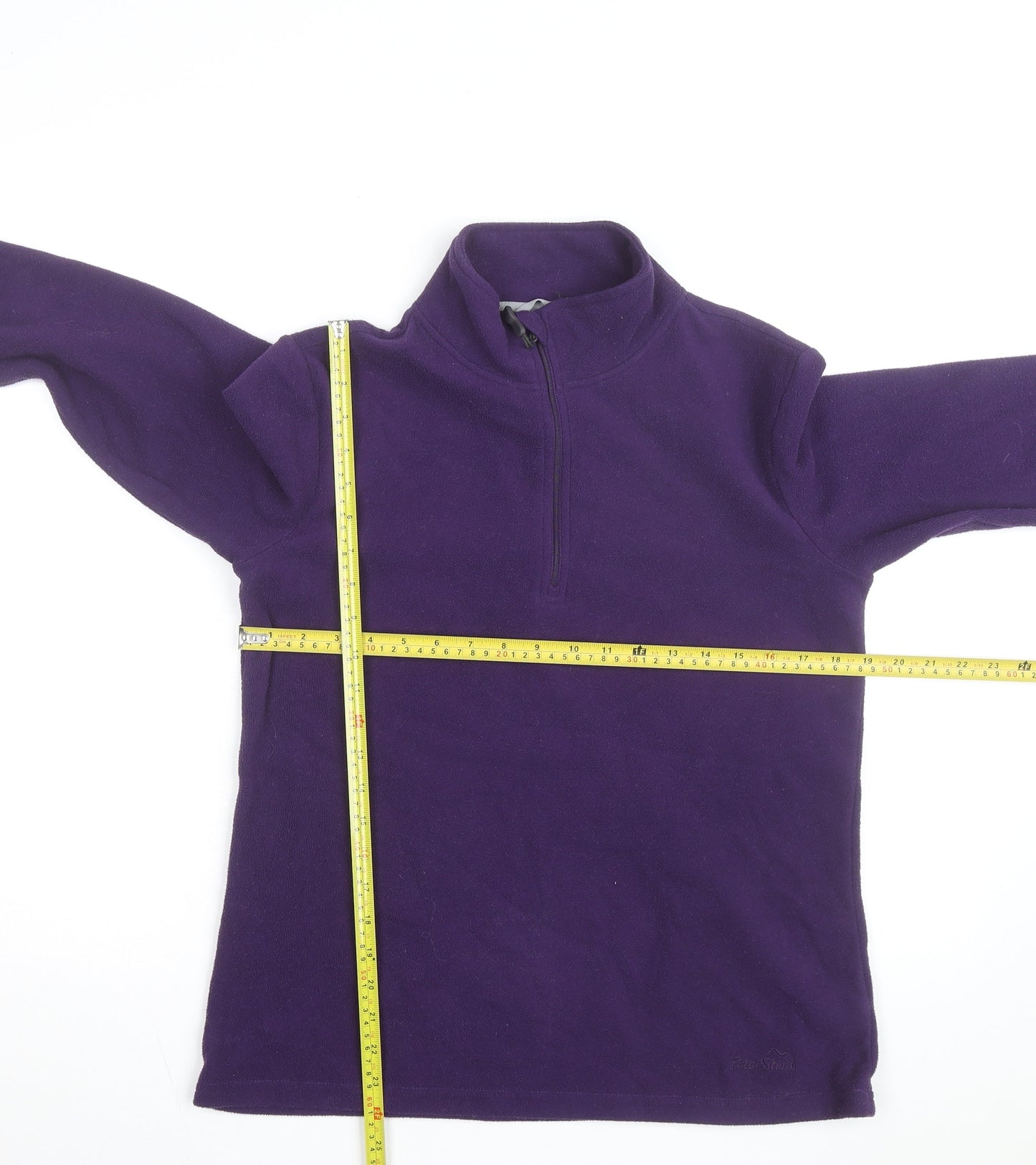 Peter Storm Women's Purple Fleece 1/4 Zip Pullover Sweatshirt Size 14