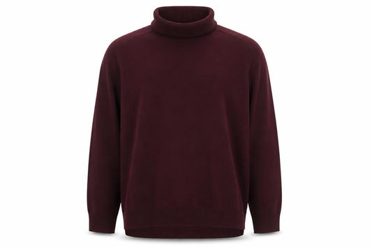 Whistles Mens Red Roll Neck Wool Cashmere Jumper Size L