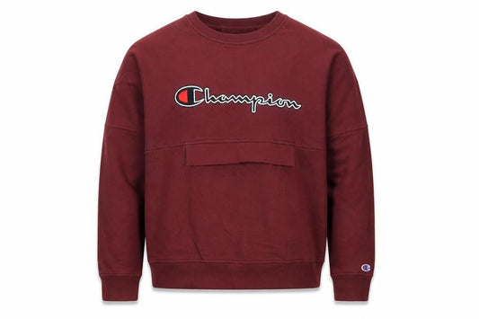 Champion Men's Red XL Pullover Sweatshirt Crew Neck Logo Fleece