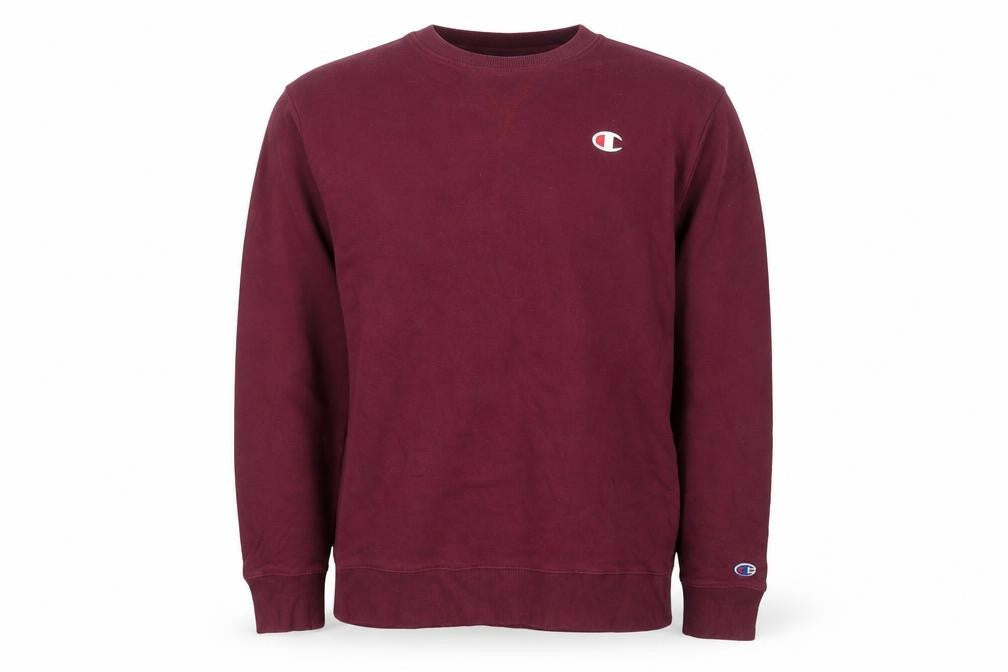 Champion Men's Red Crew Neck Pullover Sweatshirt Size M