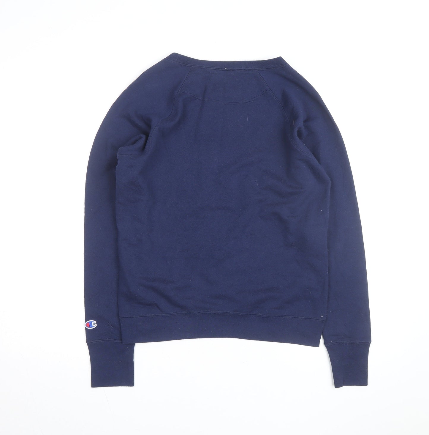 Champion Men's Navy Blue Crew Neck Sweatshirt Size S Cotton Blend