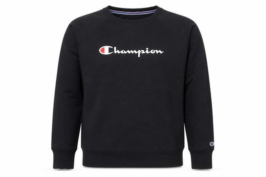 Champion Mens Black XL Crew Neck Pullover Sweatshirt