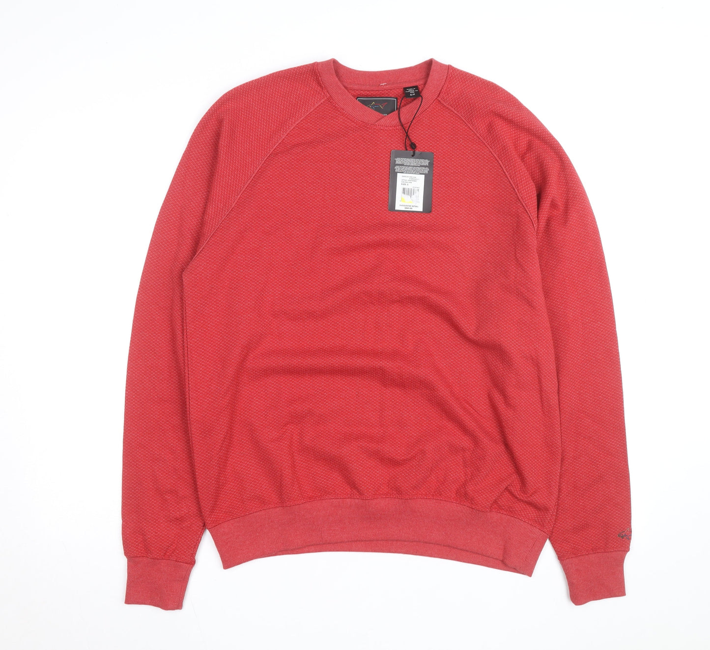 Greg Norman Men's Red Crew Neck Pullover Sweatshirt S