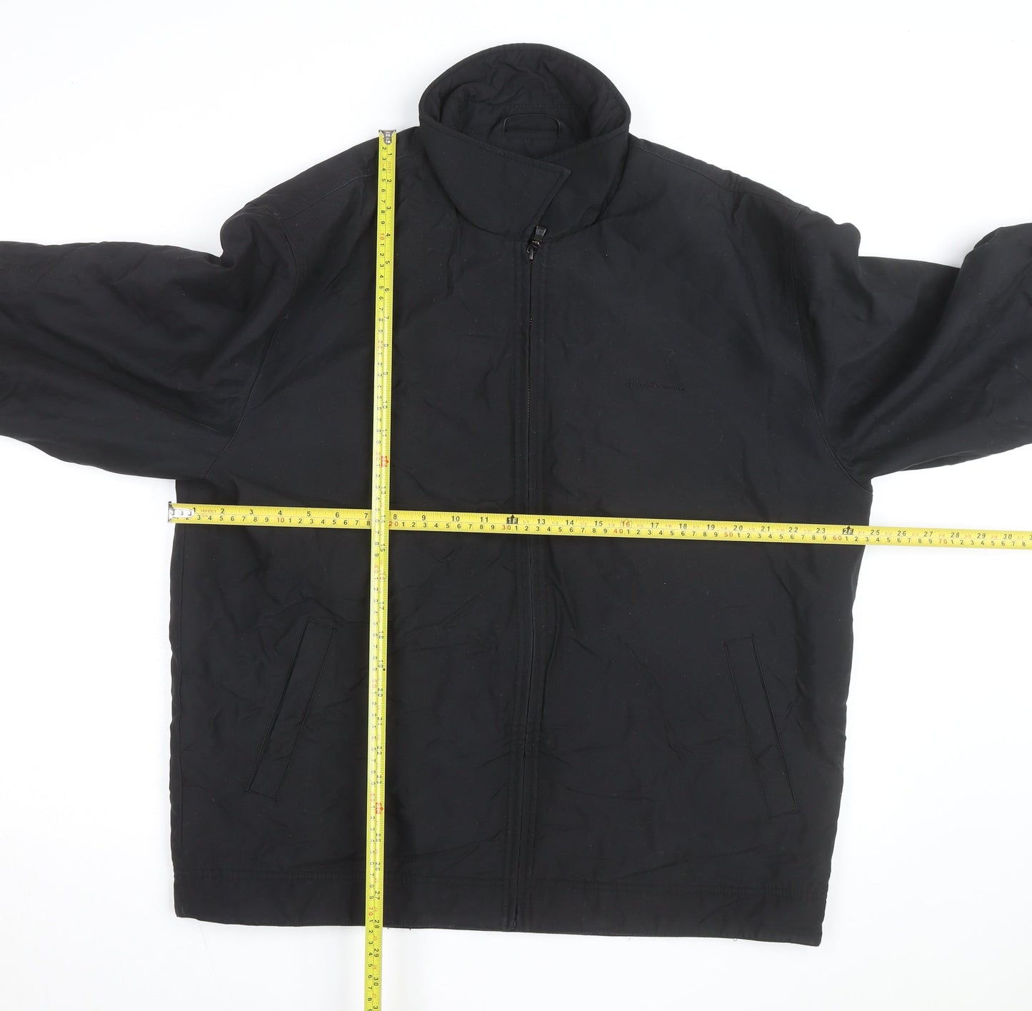 Ben Sherman Men's Black XXL Quilted Full Zip Jacket