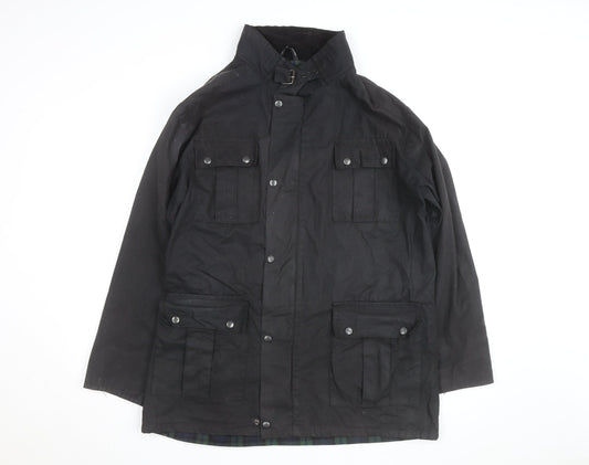 Game Men's Black XL Waxed Cotton Outdoor Jacket