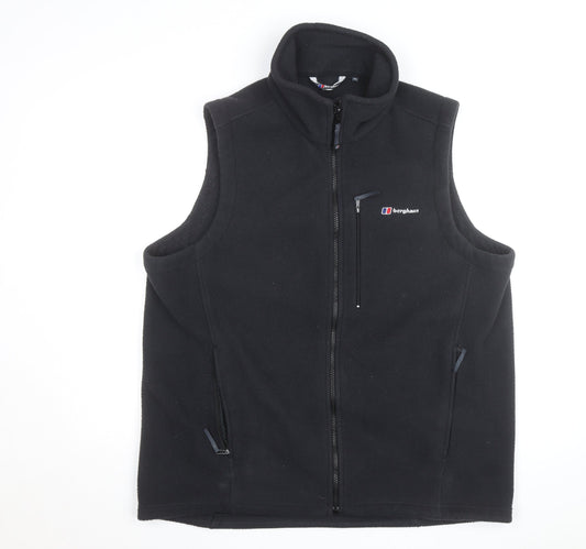 Berghaus Men's Black Fleece Full Zip Bodywarmer Waistcoat XL