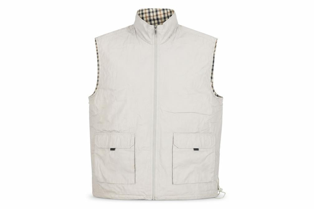 Explorer Navigator Men's Beige Cotton XL Bodywarmer Waistcoat