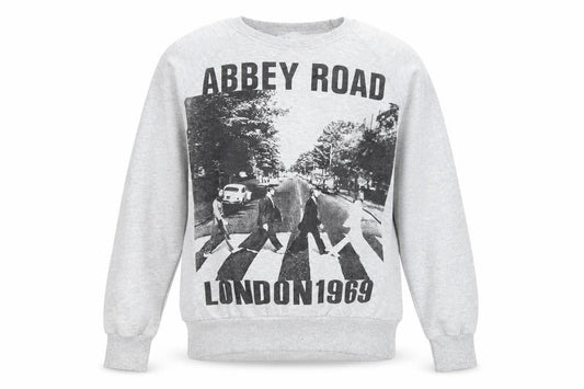 The Free Banana Men's Grey Abbey Road Graphic Sweatshirt XS
