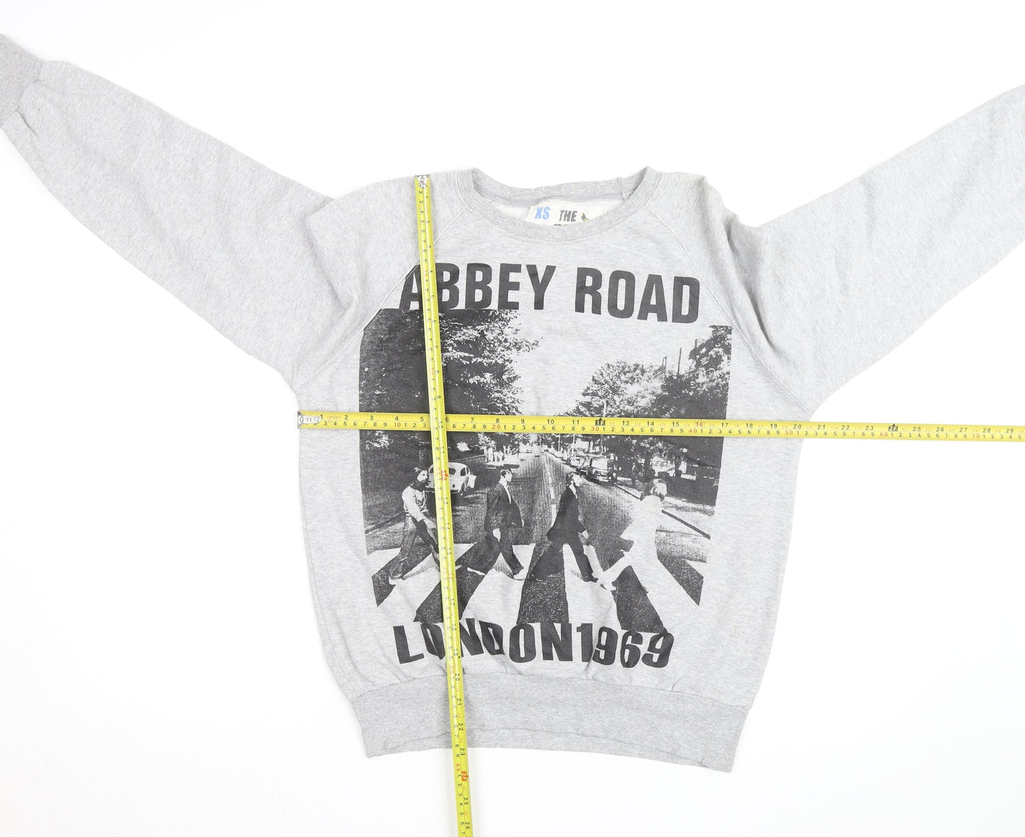 The Free Banana Men's Grey Abbey Road Graphic Sweatshirt XS