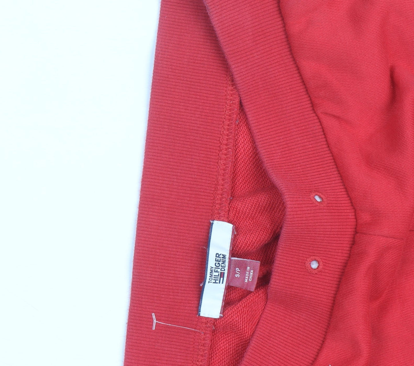 Tommy Hilfiger Men’s Red Jogger Sweatpants Size S Cotton Blend