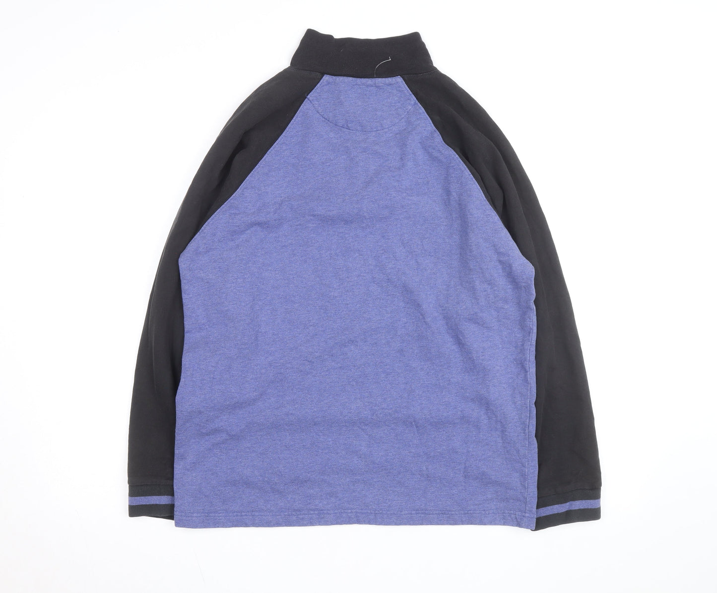 Nautica Men's Blue 1/2 Zip Sweatshirt M Long Sleeve High Neck