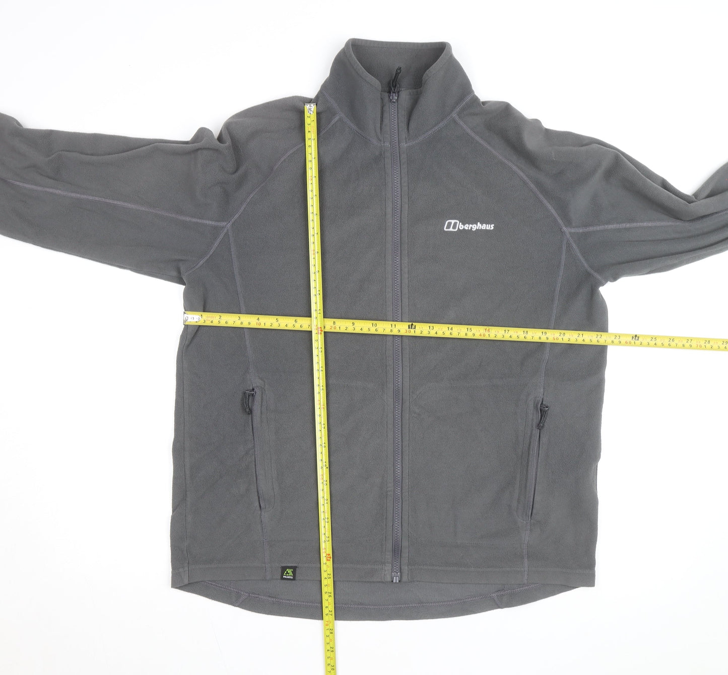Berghaus Men's Grey Fleece Full Zip Active Jacket Size L
