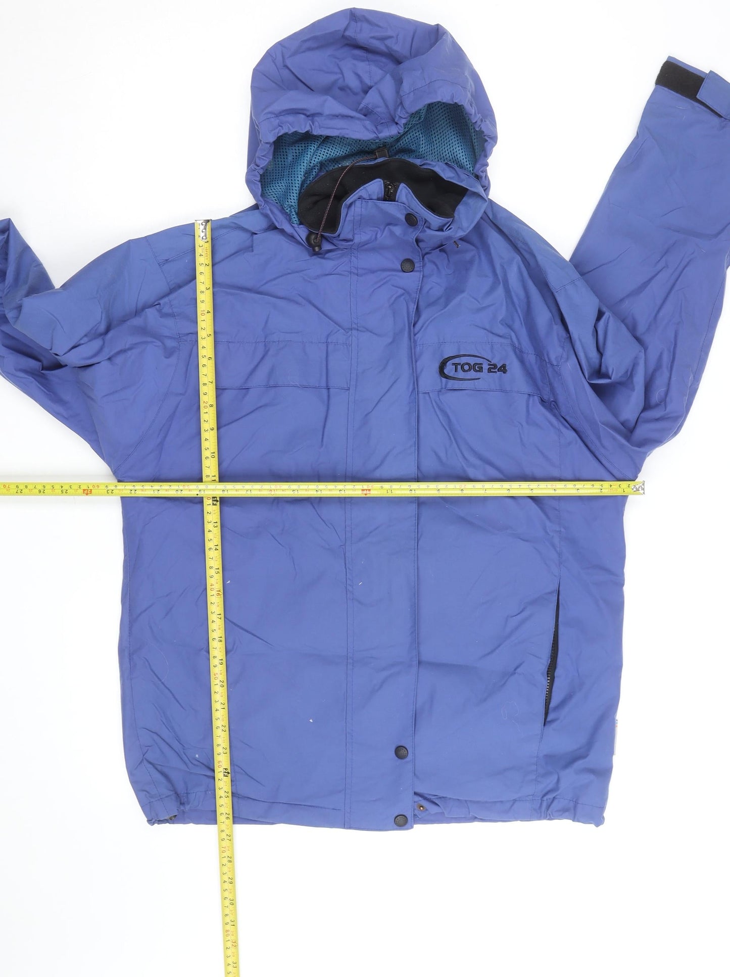 TOG24 Men’s Blue Waterproof Hooded Outdoor Jacket Size S