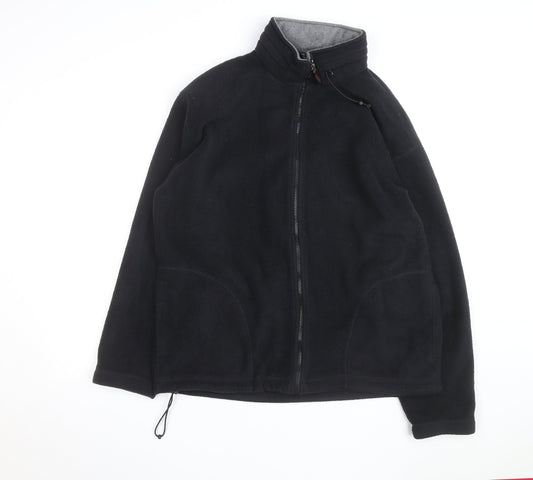 Marks and Spencer Men's Black Fleece Full Zip Jacket Size L