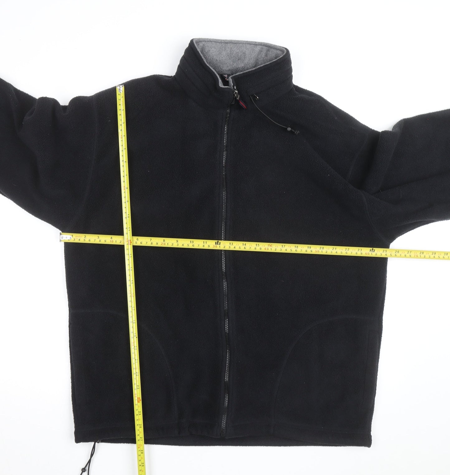 Marks and Spencer Men's Black Fleece Full Zip Jacket Size L