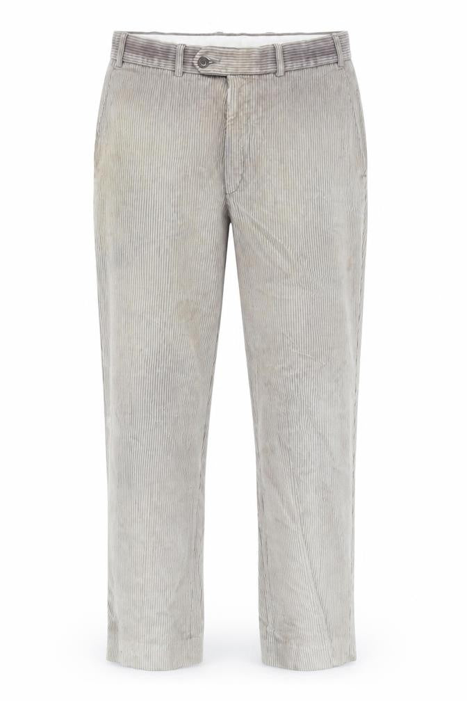 Marks & Spencer Men's Beige Corduroy Trousers Size 36 Regular Fit