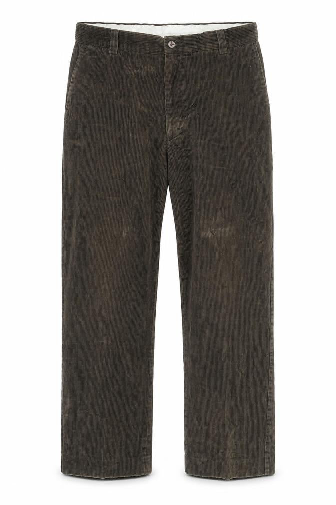 Farah Men’s Brown Corduroy Regular Fit Trousers 32W 30L