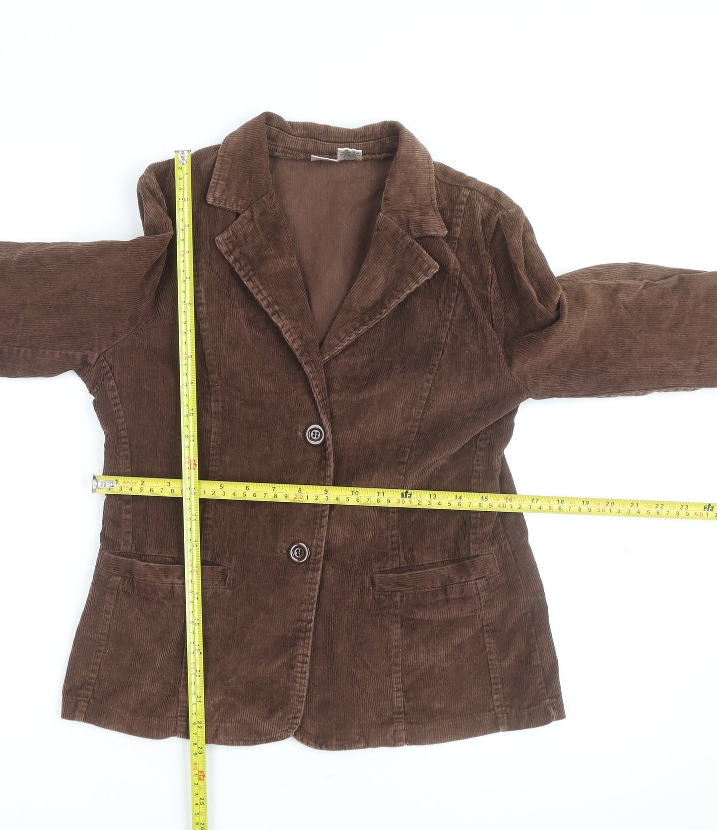 La Redoute Women’s Brown Corduroy Blazer Jacket Size 10
