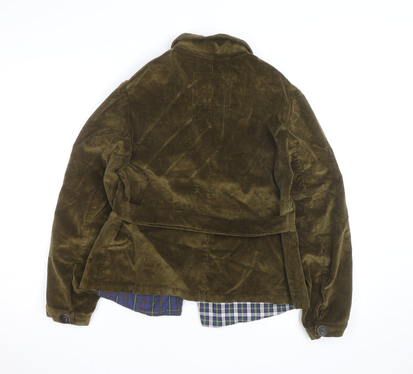 Gallego Desportes Men's Green Corduroy Lined Jacket Size L