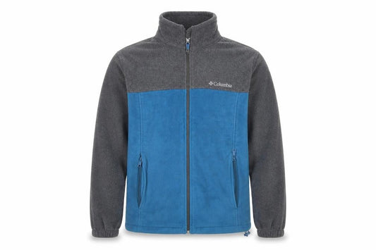 Columbia Men's Blue Grey Fleece Full Zip Active Jacket Size S