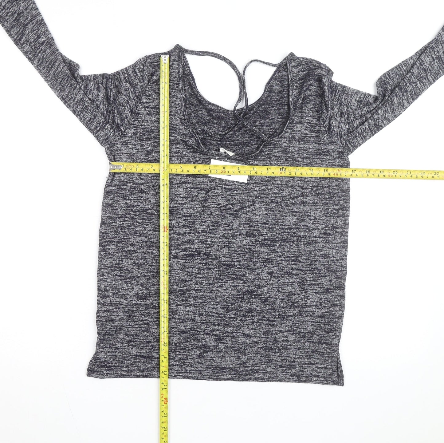GAP Women’s Grey Long Sleeve Scoop Neck Jersey Top XS