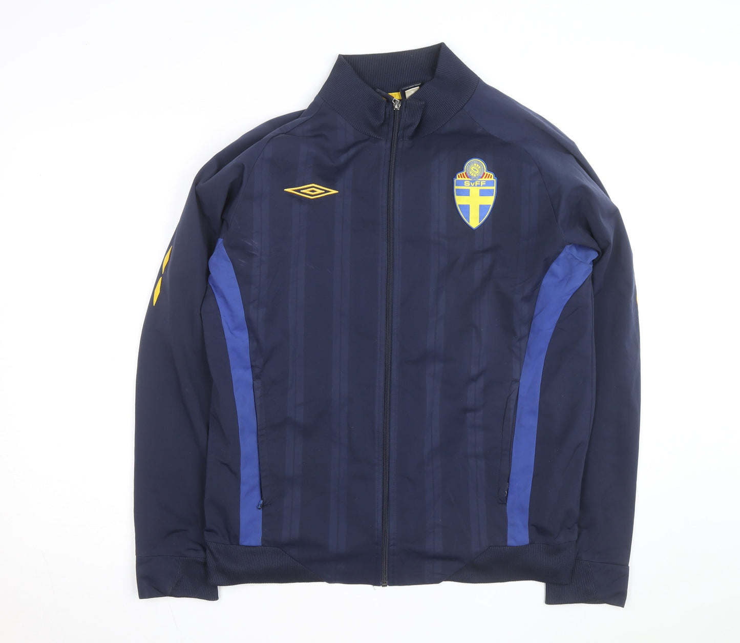 Umbro Men's Navy Blue Sweden Track Jacket XL Full Zip Windbreaker