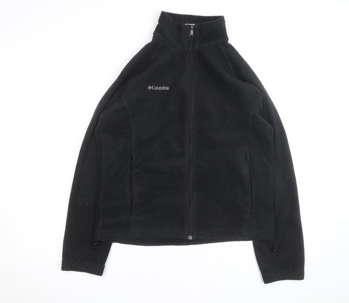 Columbia Women's Black Fleece Full Zip Mid-Length Active Jacket M